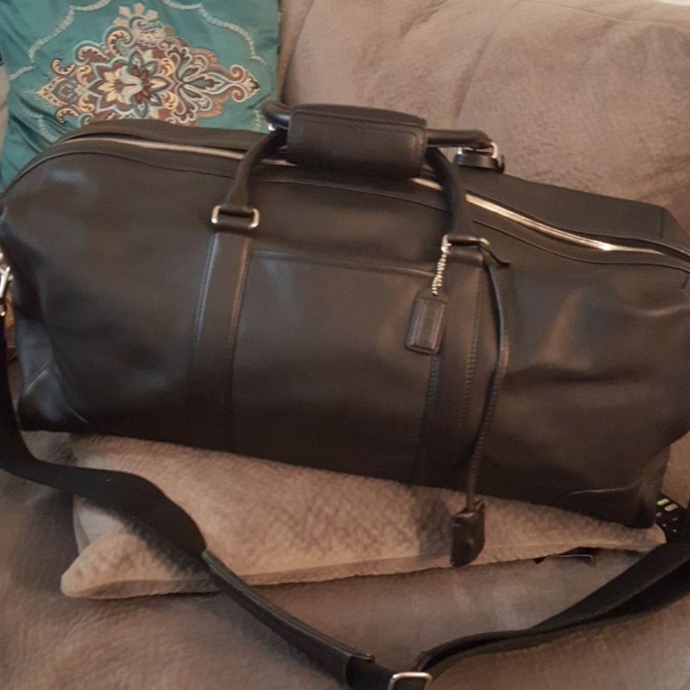 Coach leather explorer bag